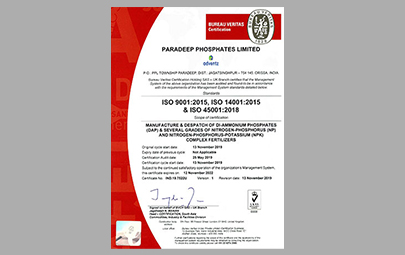 Obtained ISO/IEC 27001:2013, ISO: 9001:2015, ISO: 14001:2015 and ISO: 45001:2018 certifications