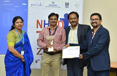 First position for ‘HR Best Practices – Union Management Relationship’ by NHRD 2019
