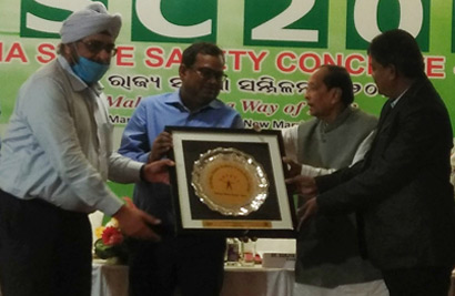 Kalinga Safety Award 2019 from the Government of Odisha