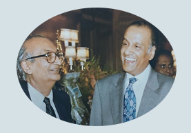 Dr KK Birla with Mr Saroj Poddar