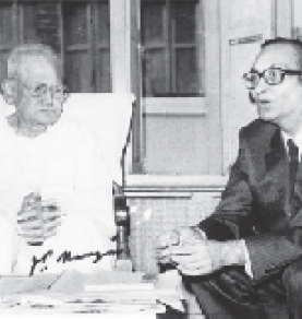 With Jaya Prakash Narayan in  late 1960s